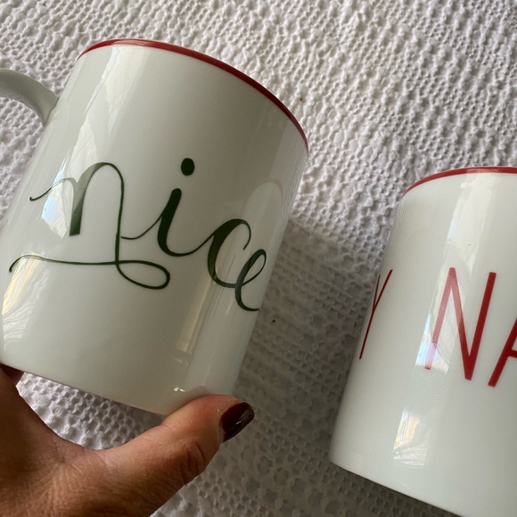Extra large  Naughty Nice mugs - Picture 3 of 5